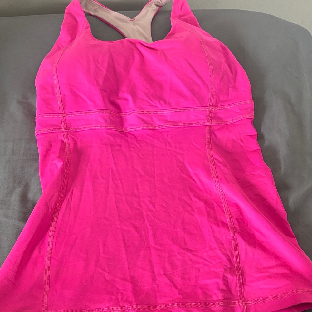 lululemon athletica Pink Racerback Tank Top